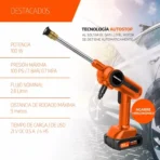 HIDROLAVADORA INALAMBRICA 21V- 2 BATERIAS DAEWOO - Imagen 2