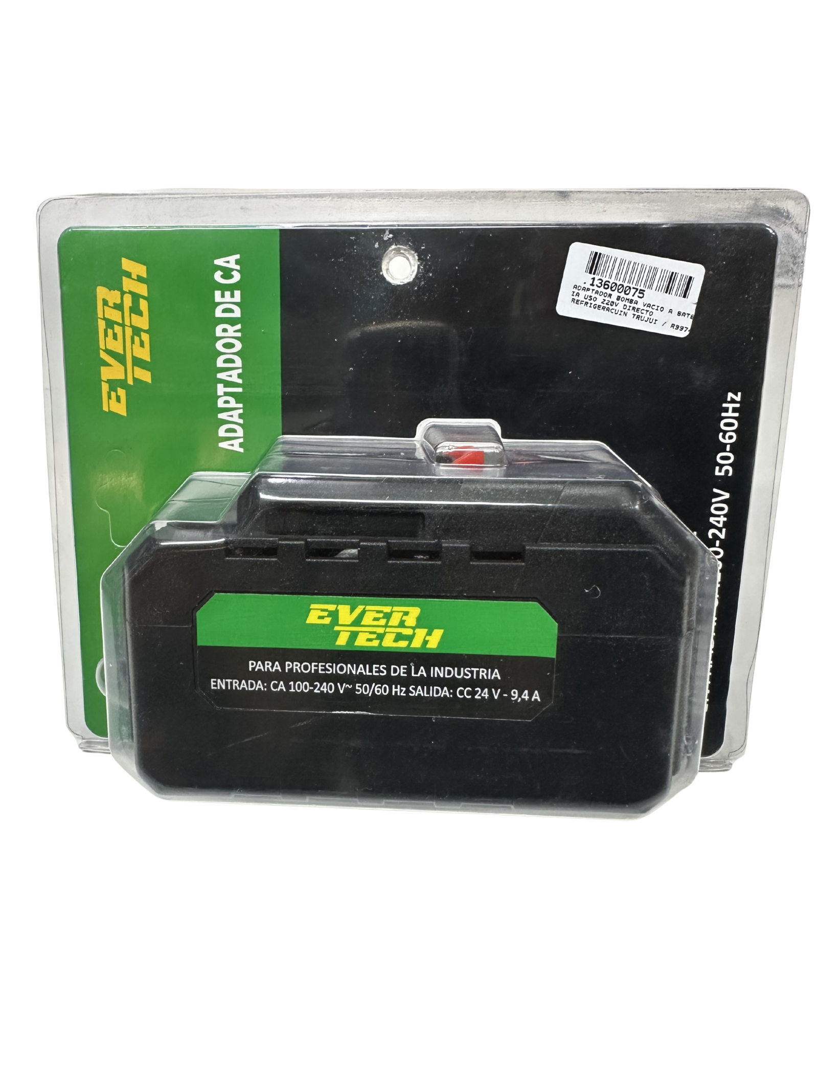 85a2d8e4-b755-404a-8a4b-80f5064fd58a ADAPTADOR PARA BOMBA VACÍO A BATERÍA USO 220V DIRECTO EVERTECH - Imagen 1