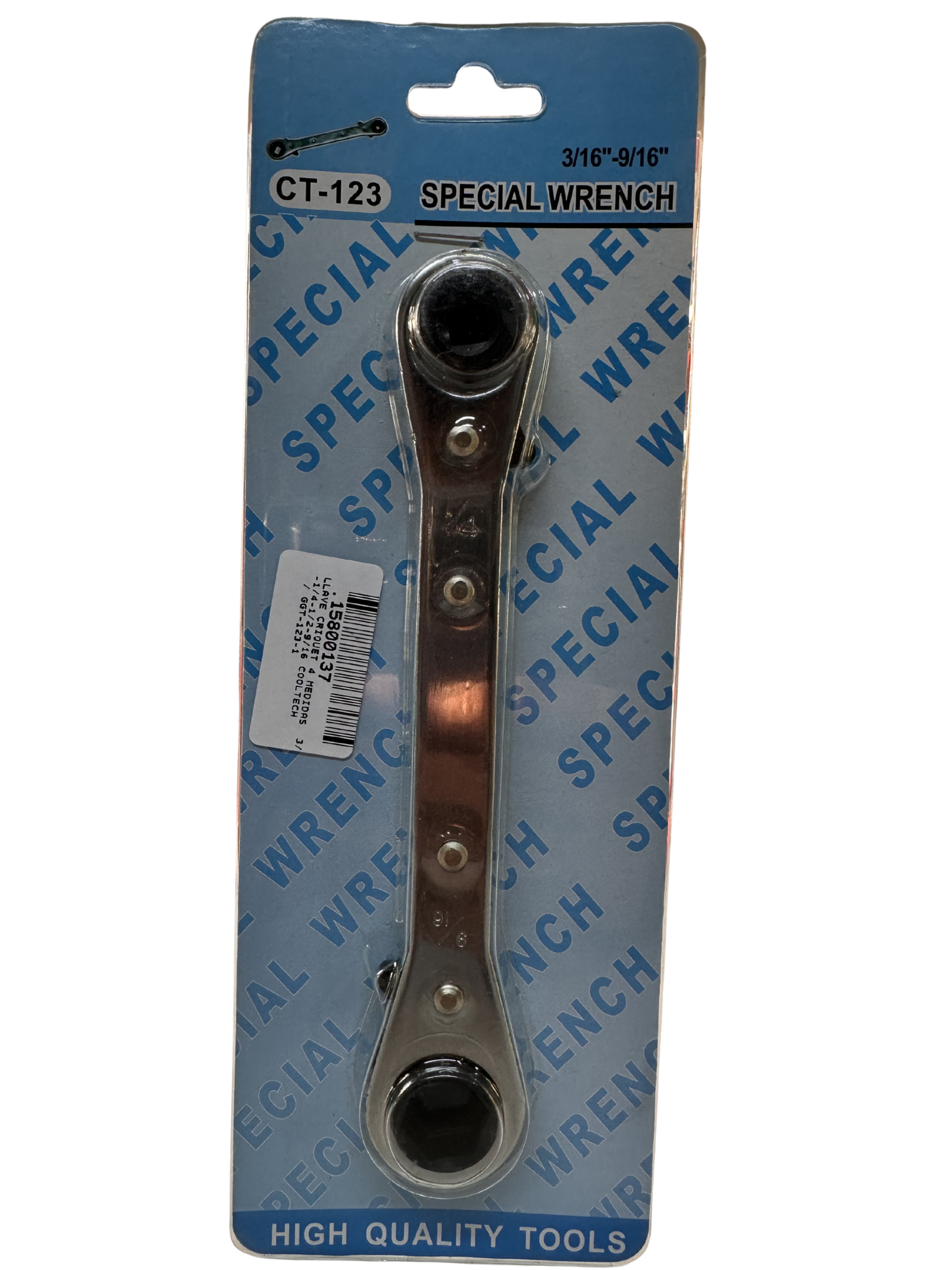 860f490f-67f9-4ea9-b9a1-4fc4b70cdacc LLAVE CRÍQUET 4 MEDIDAS 3/16-9/16 - Imagen 1