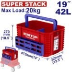 Canasto encastrable 19pulg packout Emtop 42lts
